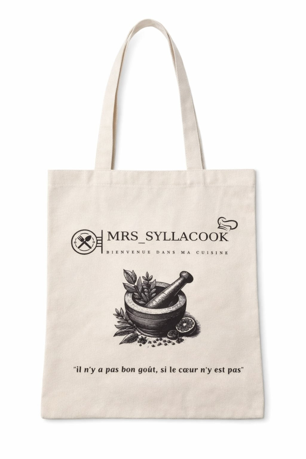 Tote Bag MRS_SYLLACOOK - l'indispensable du quotidien